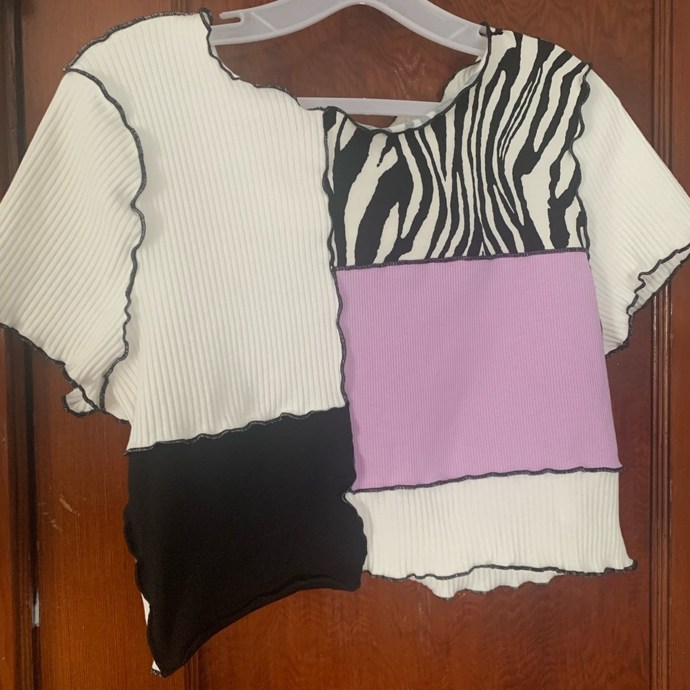 COLORBLOCK CROP TOP